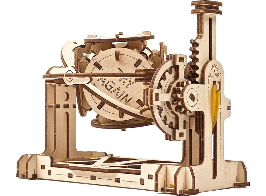 Ugears 3D dřevěné mechanické puzzle STEM náhodný generátor