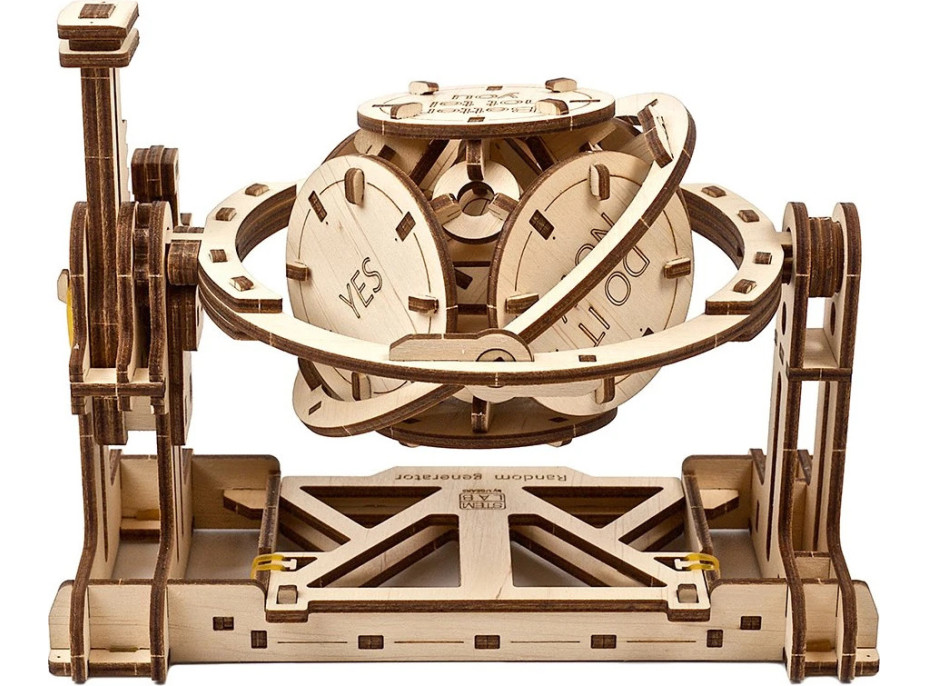 Ugears 3D dřevěné mechanické puzzle STEM náhodný generátor