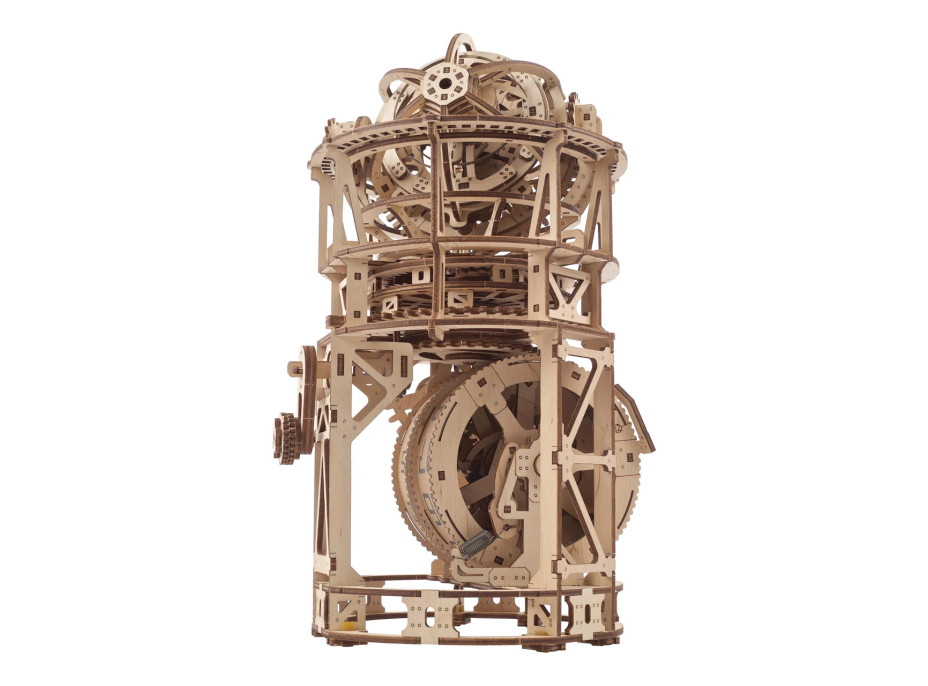 Ugears 3D dřevěné mechanické puzzle Hodinový strojek s tourbillonem