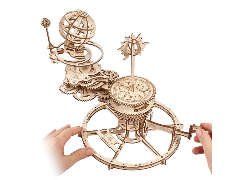 Ugears 3D dřevěné mechanické puzzle Tellurium