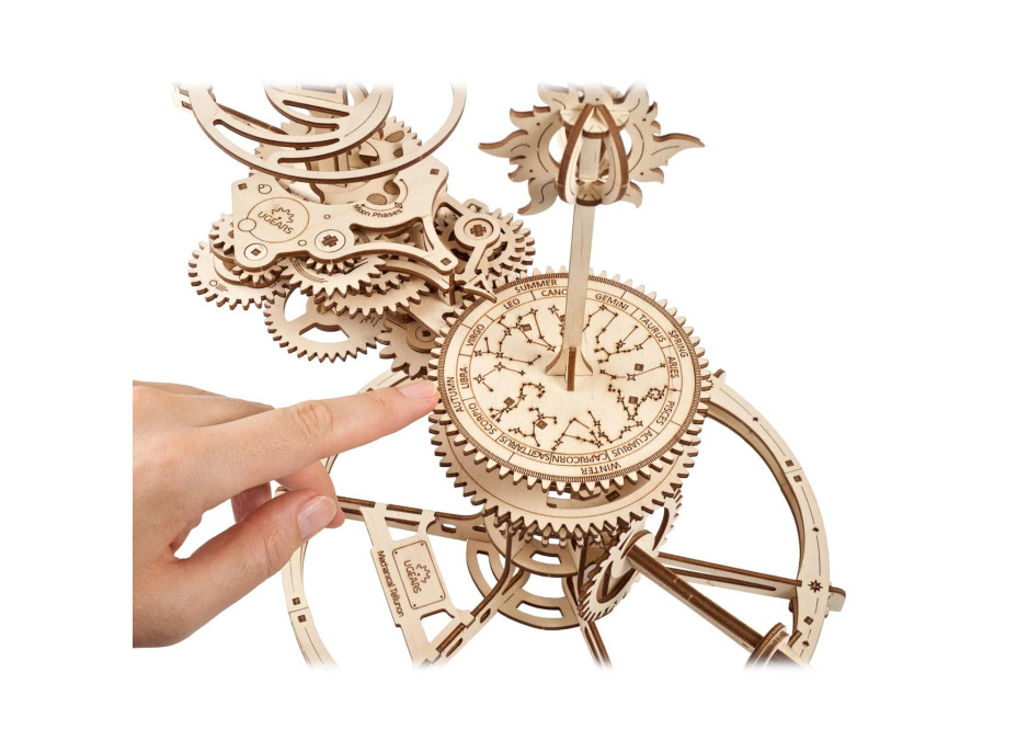 Ugears 3D dřevěné mechanické puzzle Tellurium