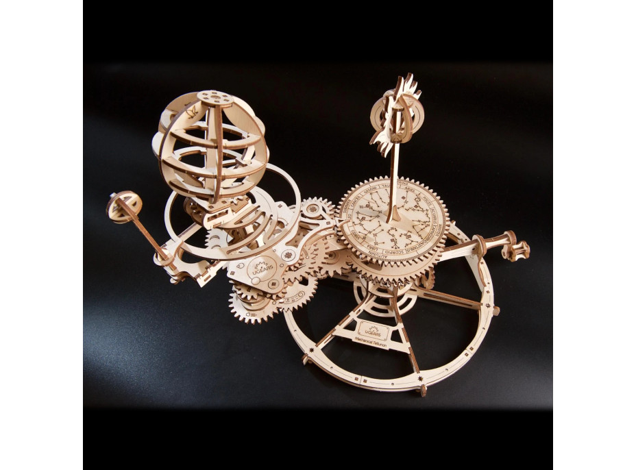 Ugears 3D dřevěné mechanické puzzle Tellurium