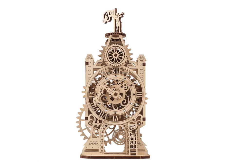 Ugears 3D dřevěné mechanické puzzle Hodinová věž