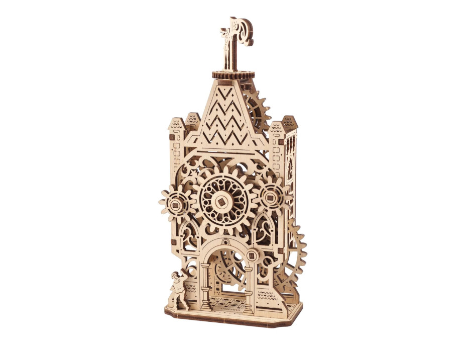 Ugears 3D dřevěné mechanické puzzle Hodinová věž