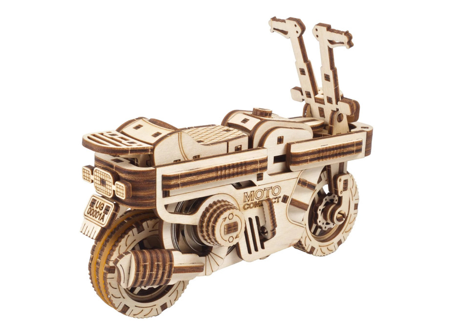 Ugears 3D dřevěné mechanické puzzle Skládací skútr