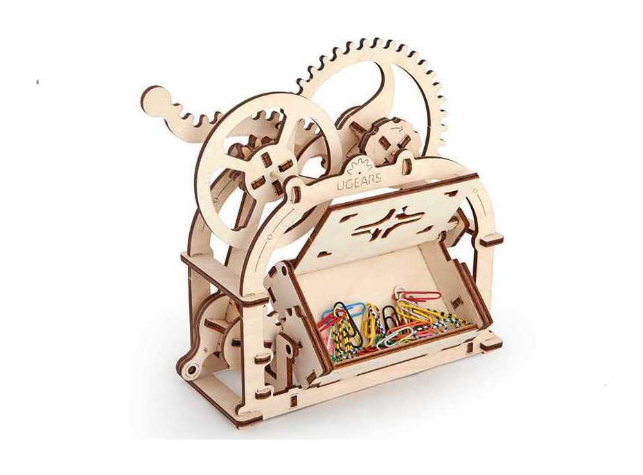 Ugears 3D dřevěné mechanické puzzle Box na vizitky