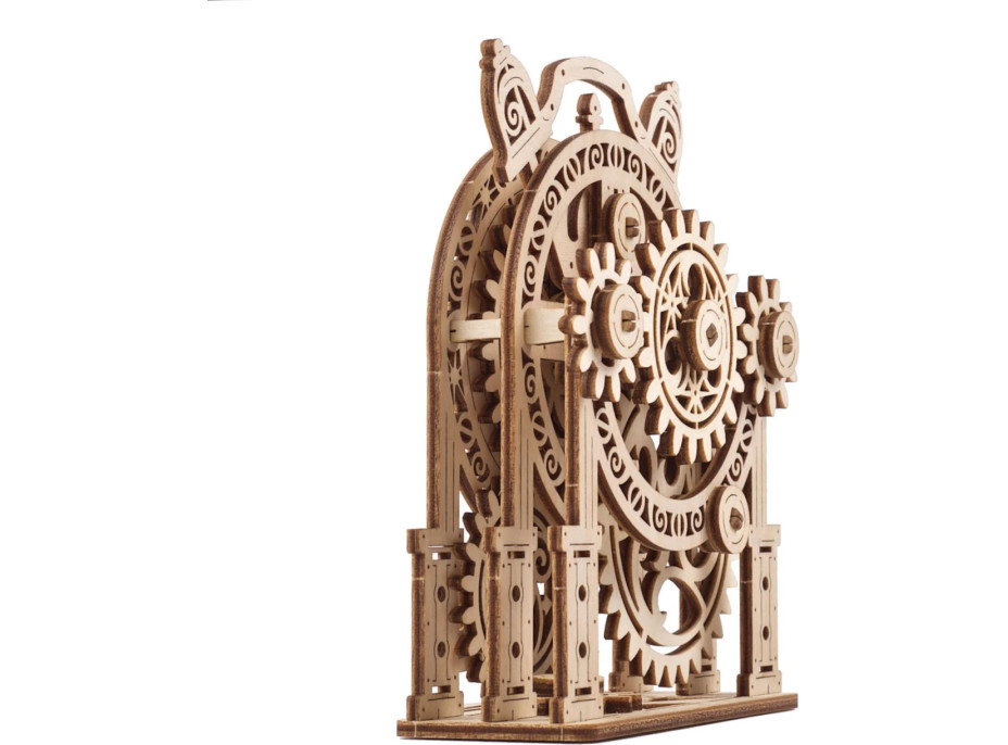 Ugears 3D dřevěné mechanické puzzle Dekorační budík