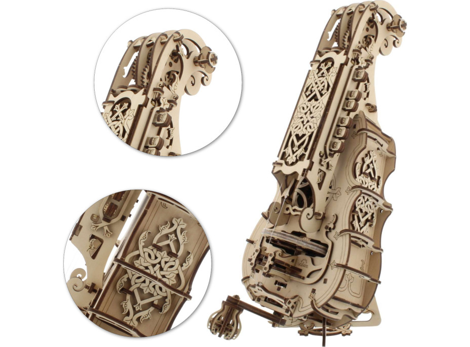 Ugears 3D dřevěné mechanické puzzle Niněra (Hurdy-Gurdy)