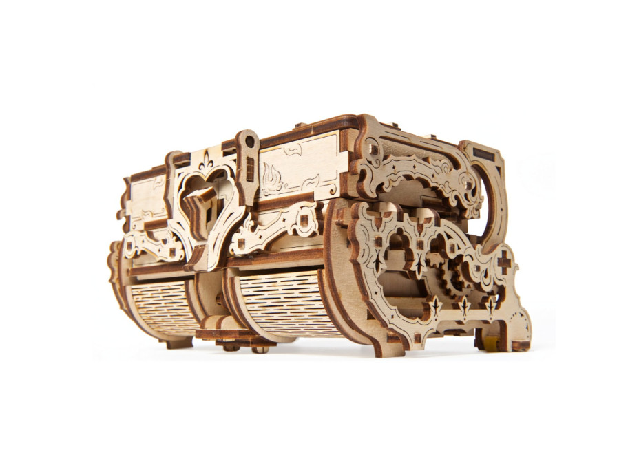 Ugears 3D dřevěné mechanické puzzle Starožitná šperkovnice