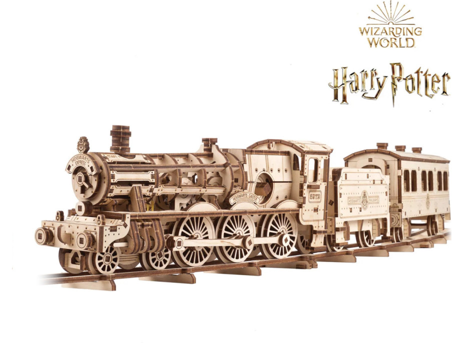 Ugears 3D dřevěné mechanické puzzle Harry Potter Bradavický expres