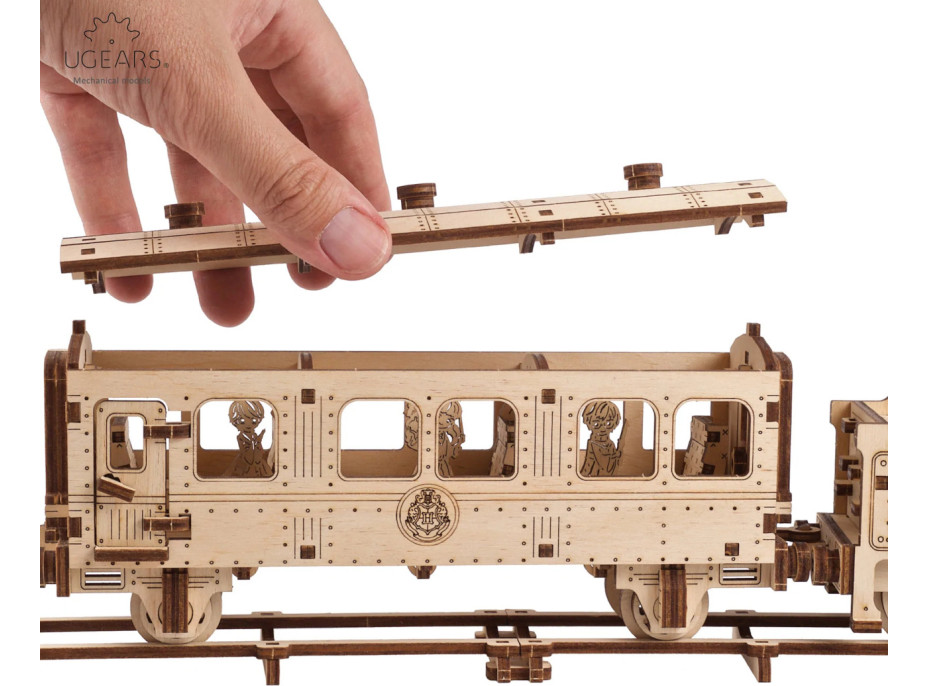 Ugears 3D dřevěné mechanické puzzle Harry Potter Bradavický expres