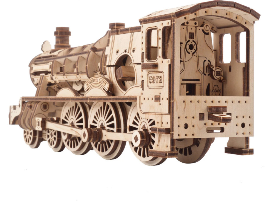 Ugears 3D dřevěné mechanické puzzle Harry Potter Bradavický expres