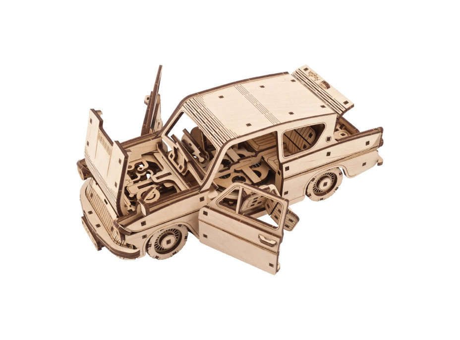 Ugears 3D dřevěné mechanické puzzle Harry Potter Létající Ford Anglia