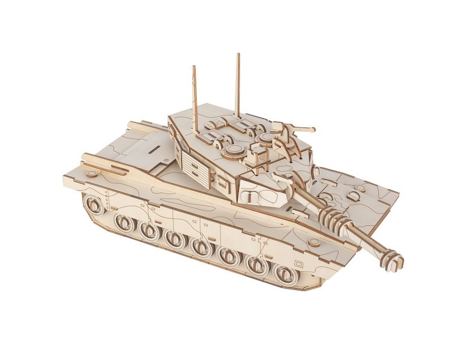 Woodcraft Dřevěné 3D puzzle Tank M1 Abrams