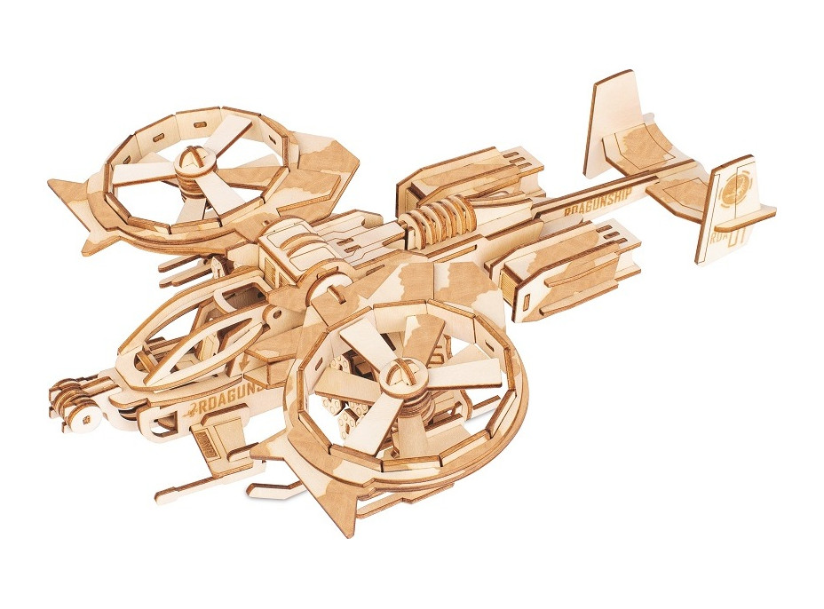 Woodcraft Dřevěné 3D puzzle RDA bitevní vrtulník