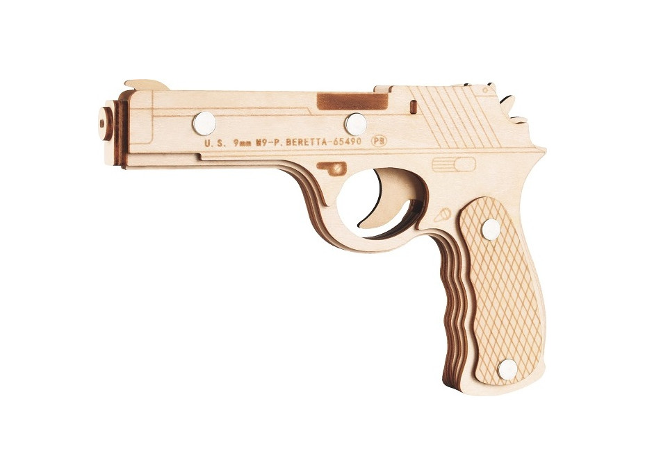 Woodcraft Dřevěné 3D puzzle Beretta M9