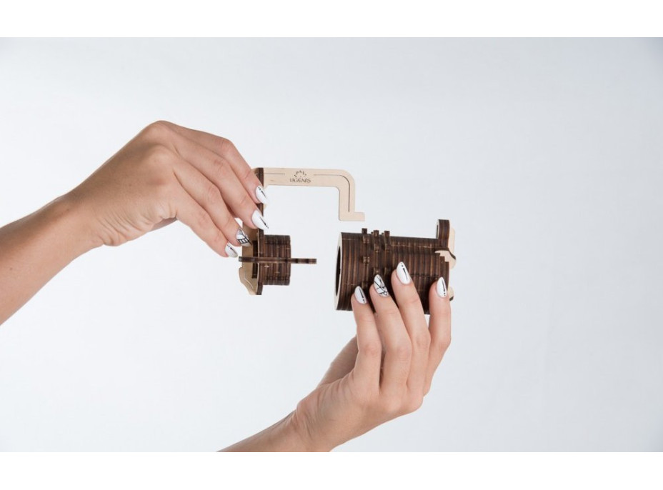 Ugears 3D dřevěné mechanické puzzle Zámek