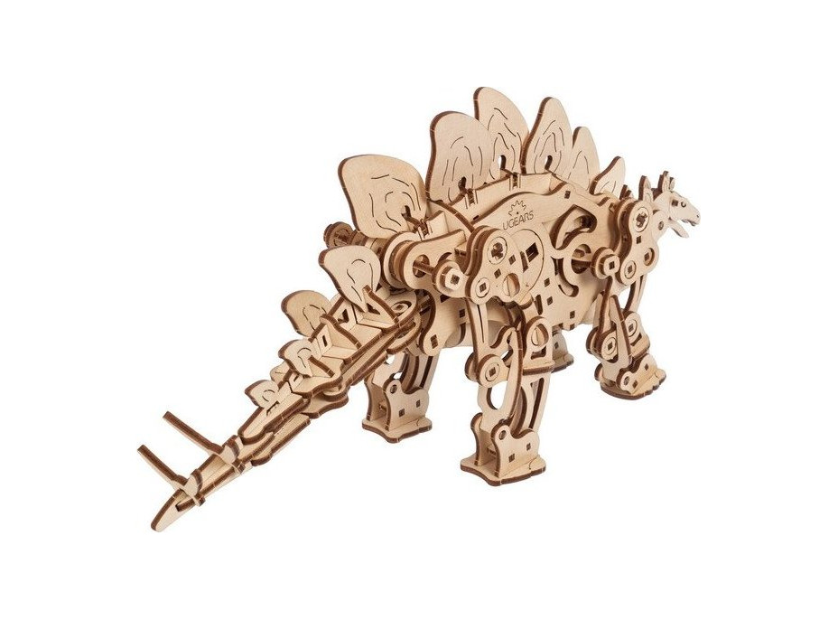 Ugears 3D dřevěné mechanické puzzle Stegosaurus