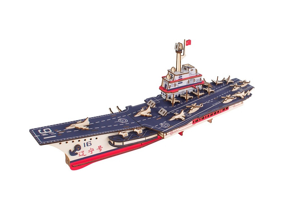 Woodcraft Dřevěné 3D puzzle Letadlová loď Liaoning