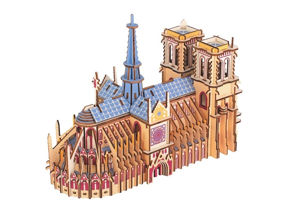 Woodcraft Dřevěné 3D puzzle Katedrála Notre-Dame