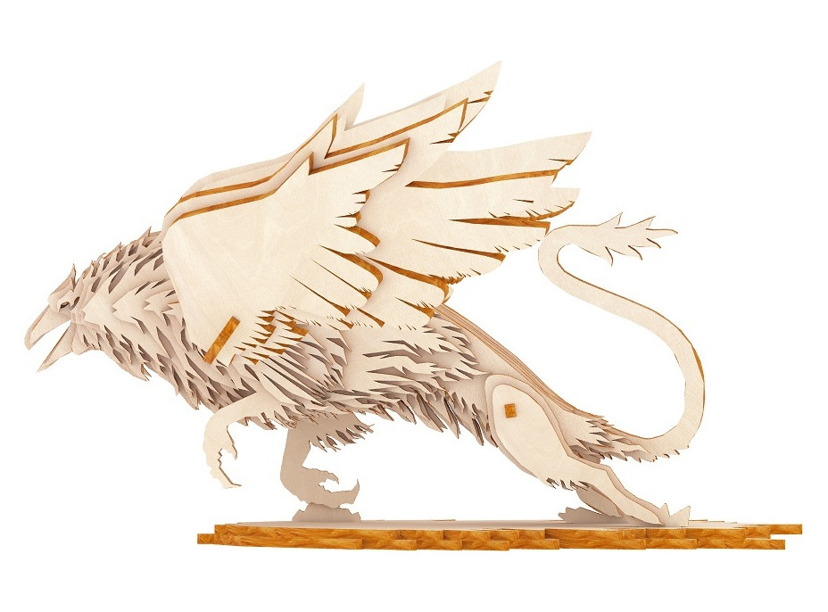 Woodcraft Dřevěné 3D puzzle Griffin