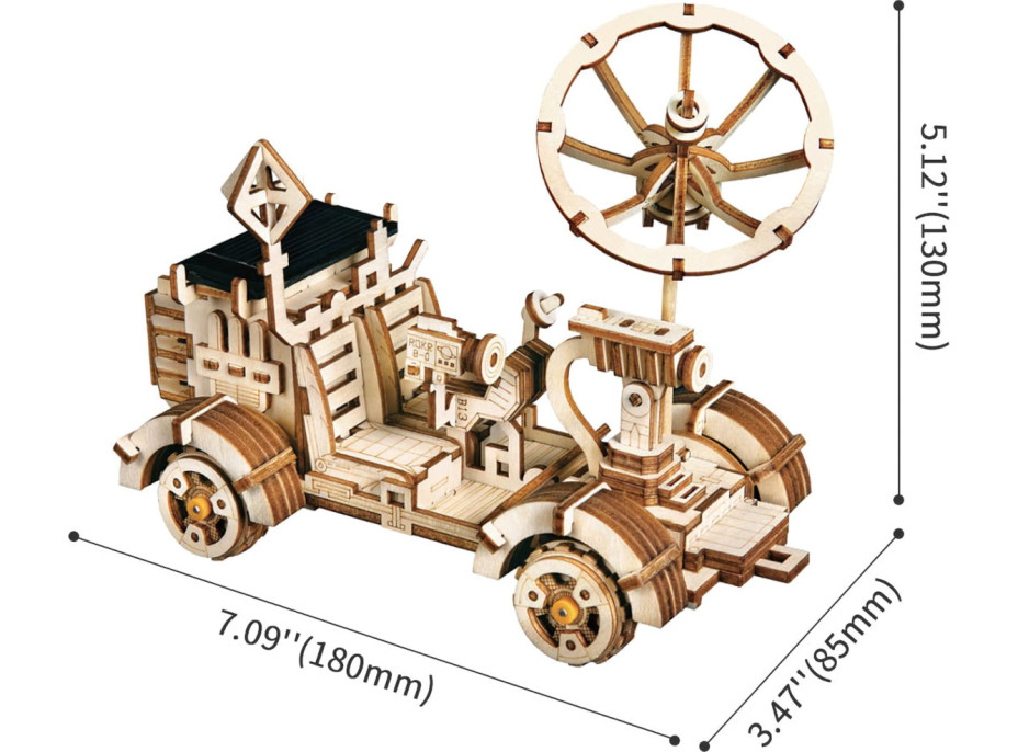 RoboTime 3D skládačka na solární pohon Lunární vozidlo