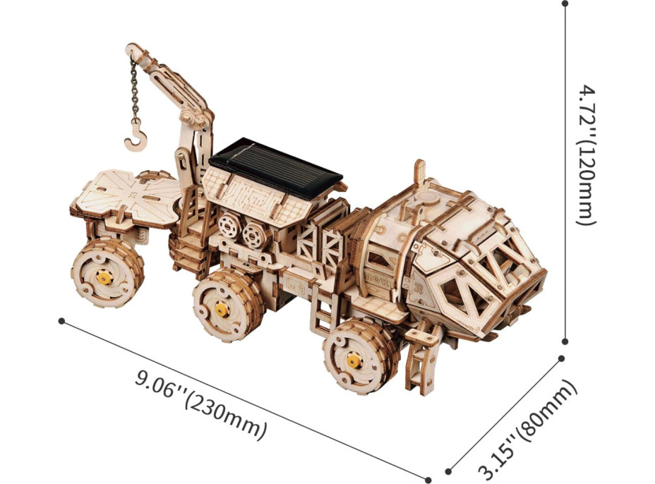 RoboTime 3D skládačka na solární pohon Marsovské vozidlo