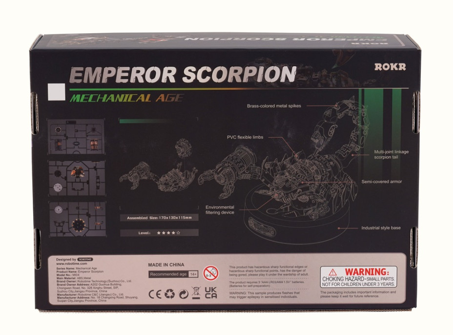 RoboTime 3D mechanické puzzle Císař Scorpion