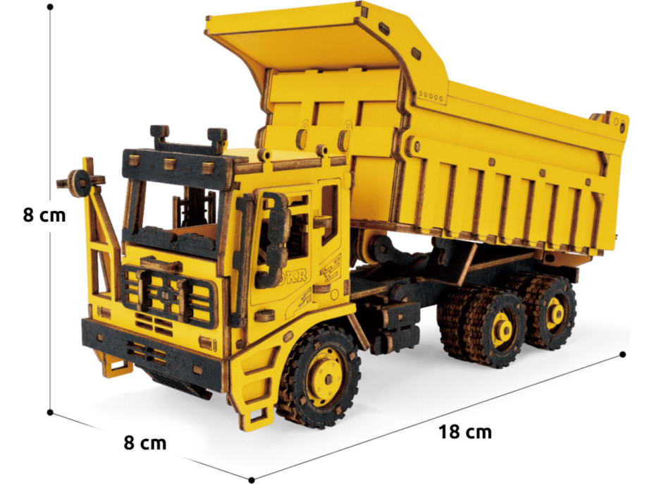 RoboTime dřevěné 3D puzzle Nákladní auto