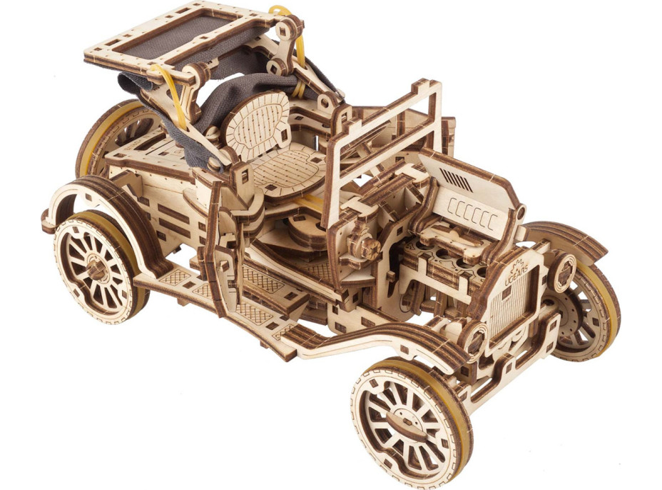 Ugears 3D dřevěné mechanické puzzle Historický automobil UGR-T