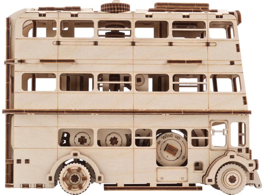 Ugears 3D dřevěné mechanické puzzle Harry Potter Rytířský autobus