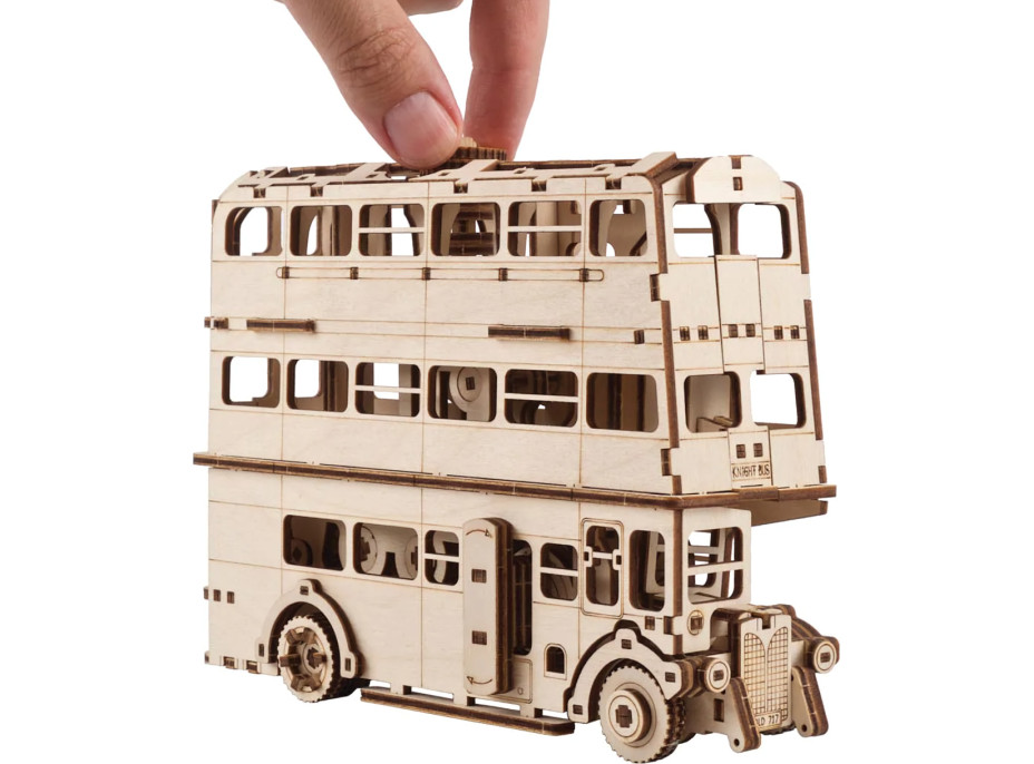 Ugears 3D dřevěné mechanické puzzle Harry Potter Rytířský autobus