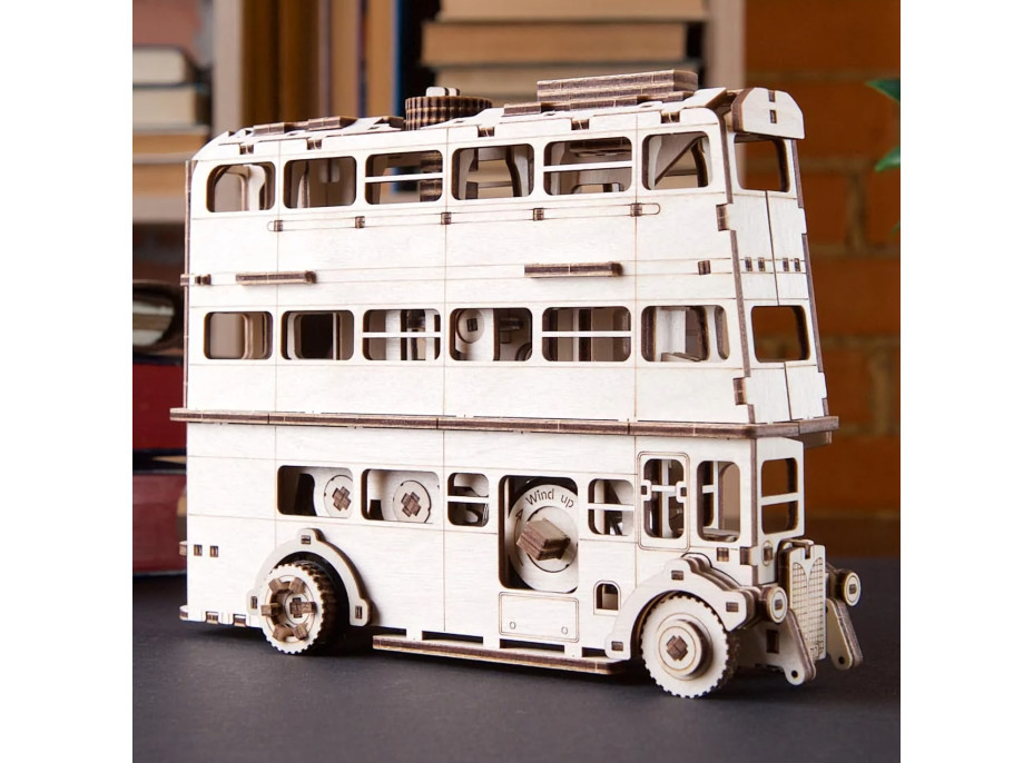 Ugears 3D dřevěné mechanické puzzle Harry Potter Rytířský autobus