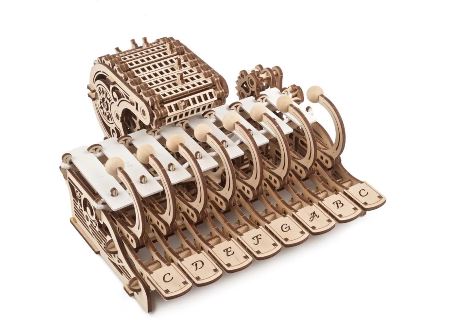 Ugears 3D dřevěné mechanické puzzle Programovatelná celesta