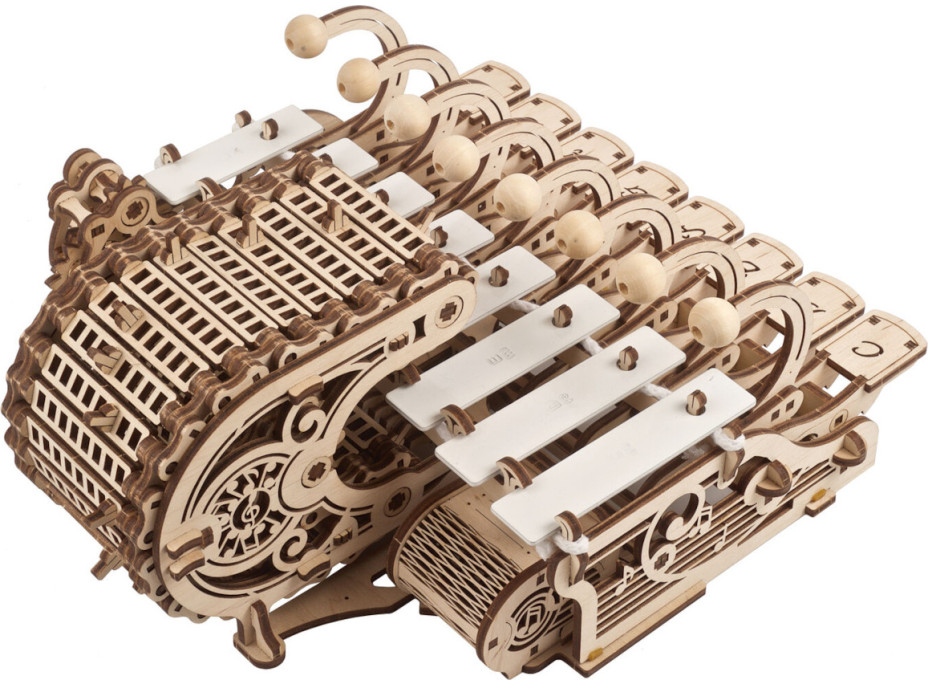 Ugears 3D dřevěné mechanické puzzle Programovatelná celesta