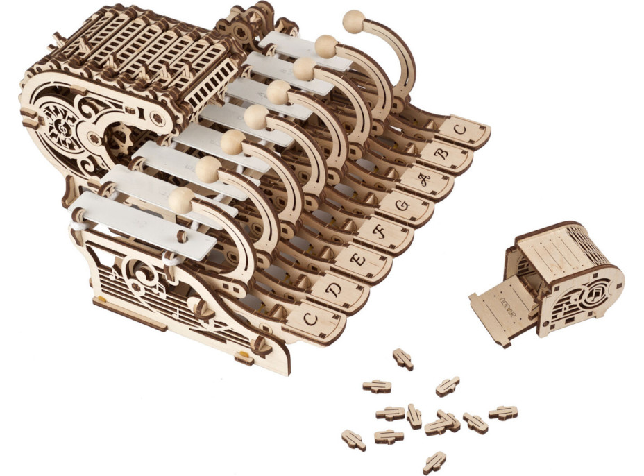 Ugears 3D dřevěné mechanické puzzle Programovatelná celesta