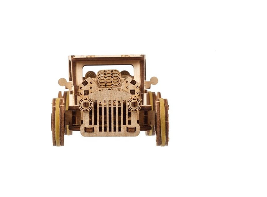 Ugears 3D dřevěné mechanické puzzle The Hot Rod Furious