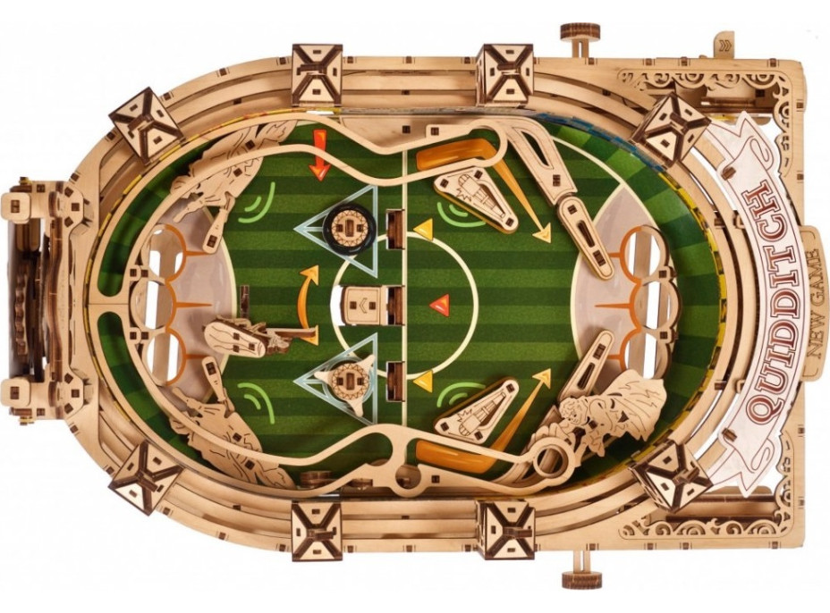 Ugears 3D dřevěné mechanické puzzle Harry Potter - Quidditch Pinball