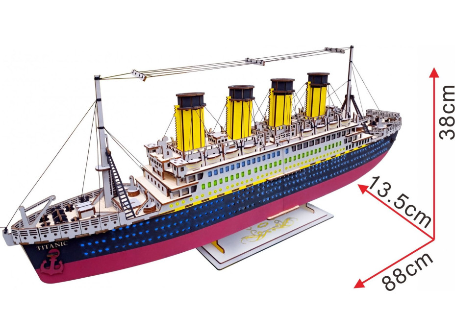 Woodcraft Dřevěné 3D puzzle Titanic