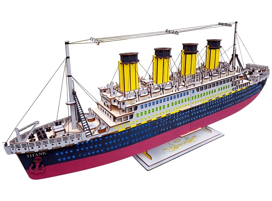 Woodcraft Dřevěné 3D puzzle Titanic