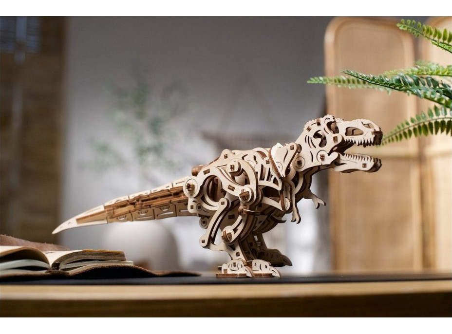 Ugears 3D dřevěné mechanické puzzle Tyrannosaurus Rex