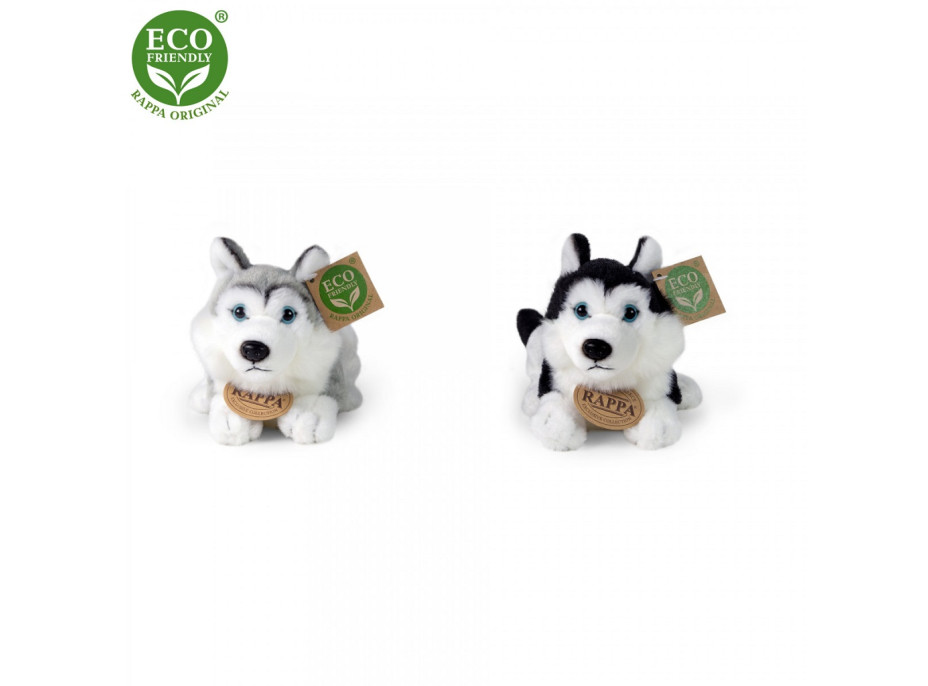 Rappa Plyšový pes Husky 17 cm ECO-FRIENDLY