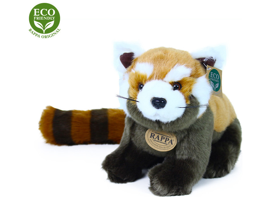 Rappa Plyšová panda červená 25 cm ECO-FRIENDLY