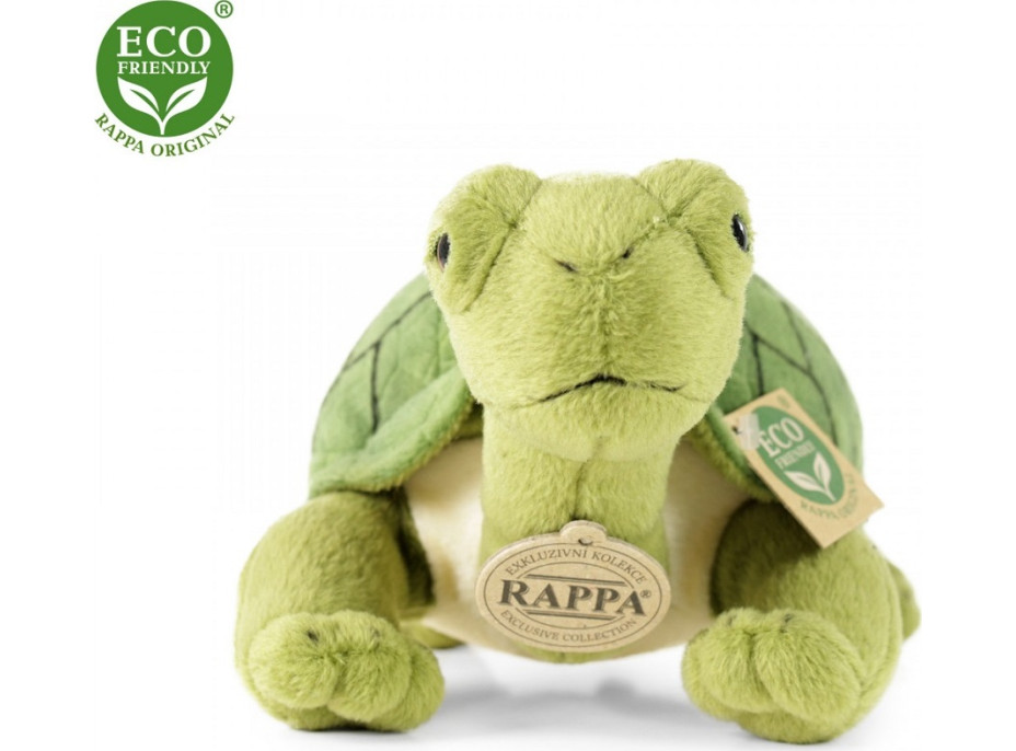 Rappa Plyšová želva Agáta zelená 25 cm ECO-FRIENDLY