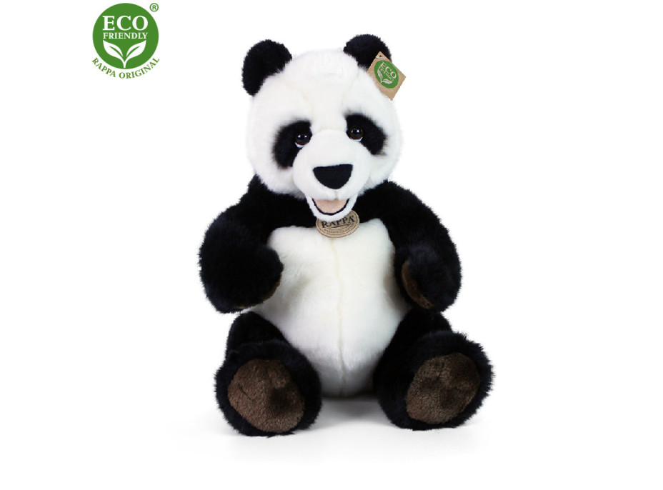 Rappa Plyšová panda sedící 33 cm ECO-FRIENDLY