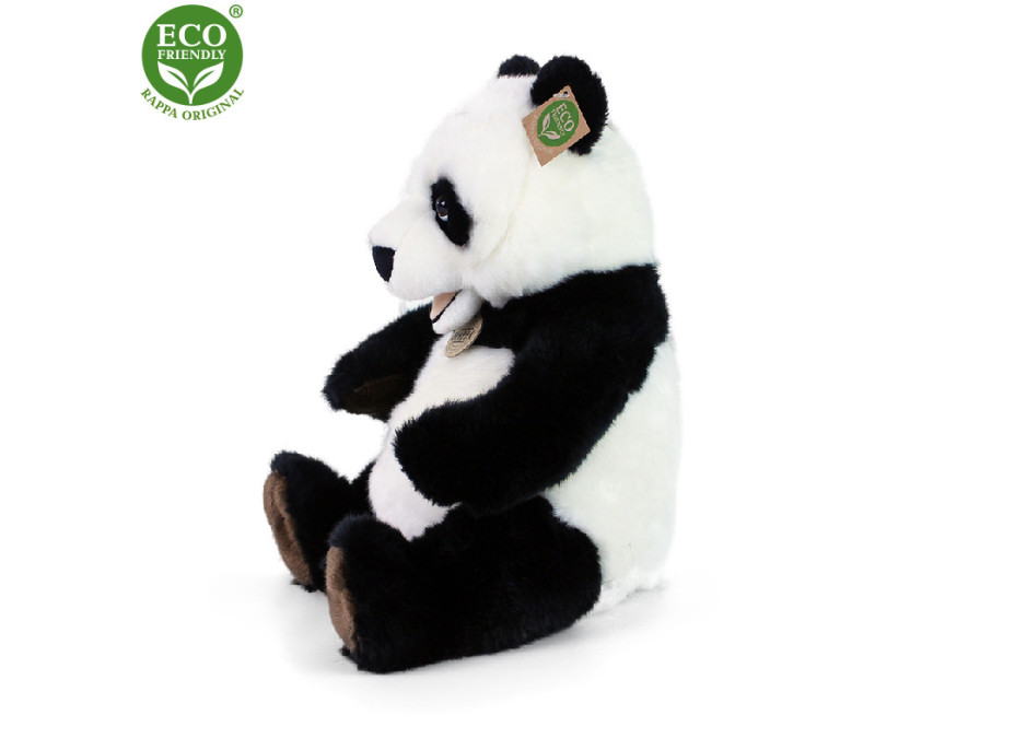 Rappa Plyšová panda sedící 33 cm ECO-FRIENDLY