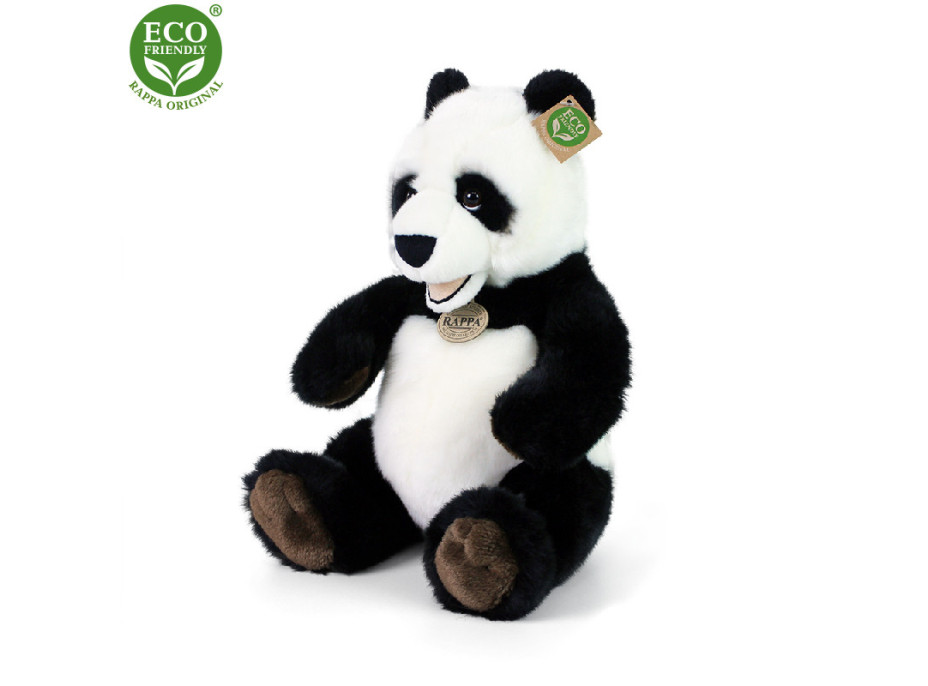 Rappa Plyšová panda sedící 33 cm ECO-FRIENDLY