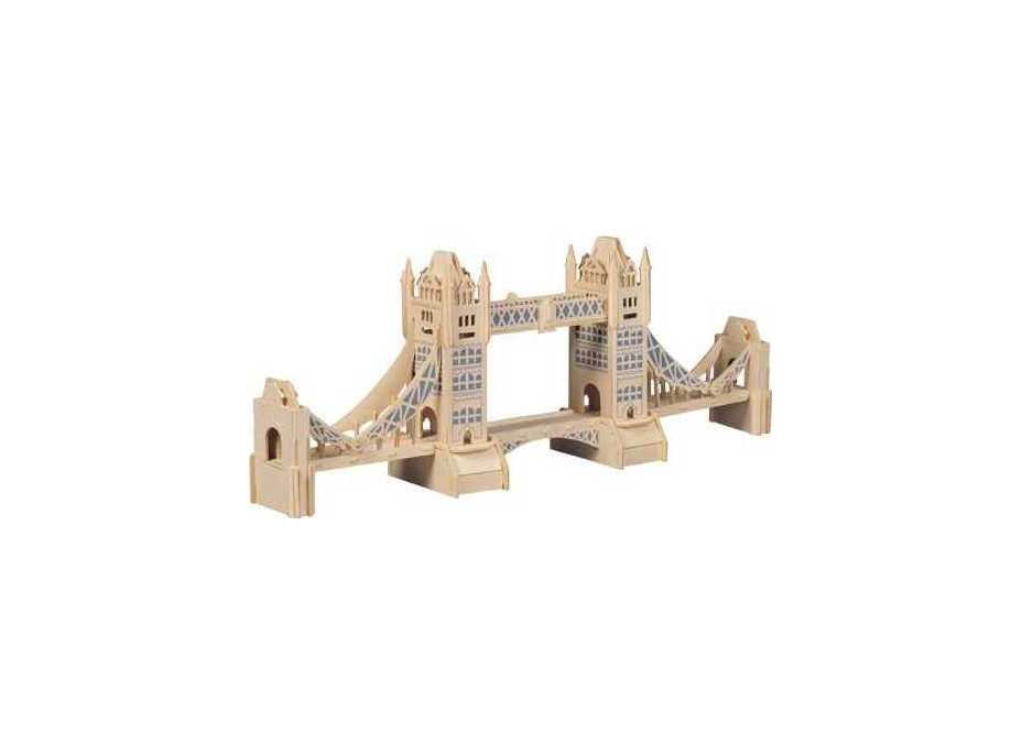 Woodcraft Dřevěné 3D puzzle slavné budovy Tower Bridge