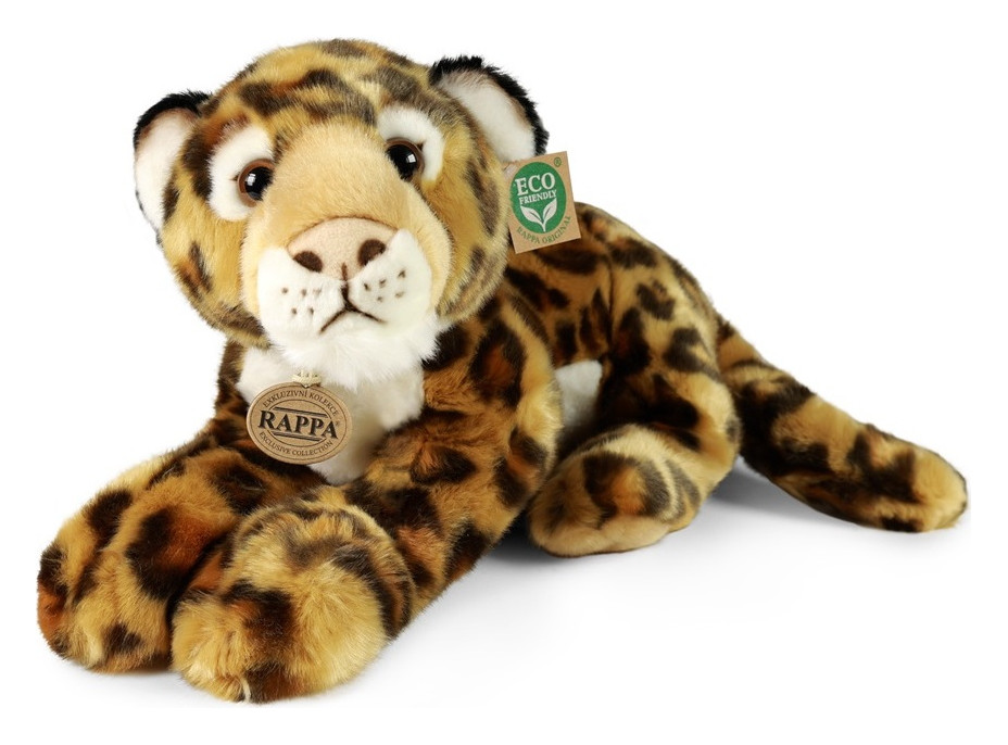 Rappa Plyšový leopard ležící 40 cm ECO-FRIENDLY