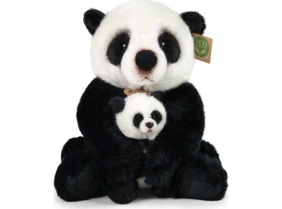 Rappa Plyšová panda s mládětem 27 cm ECO-FRIENDLY